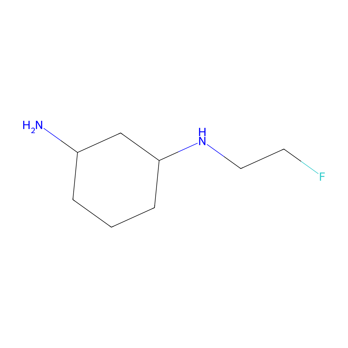 N1-(2-Fluoroethyl)-1,3-cyclohexanediamine molecular structure, CAS 1849312-64-6