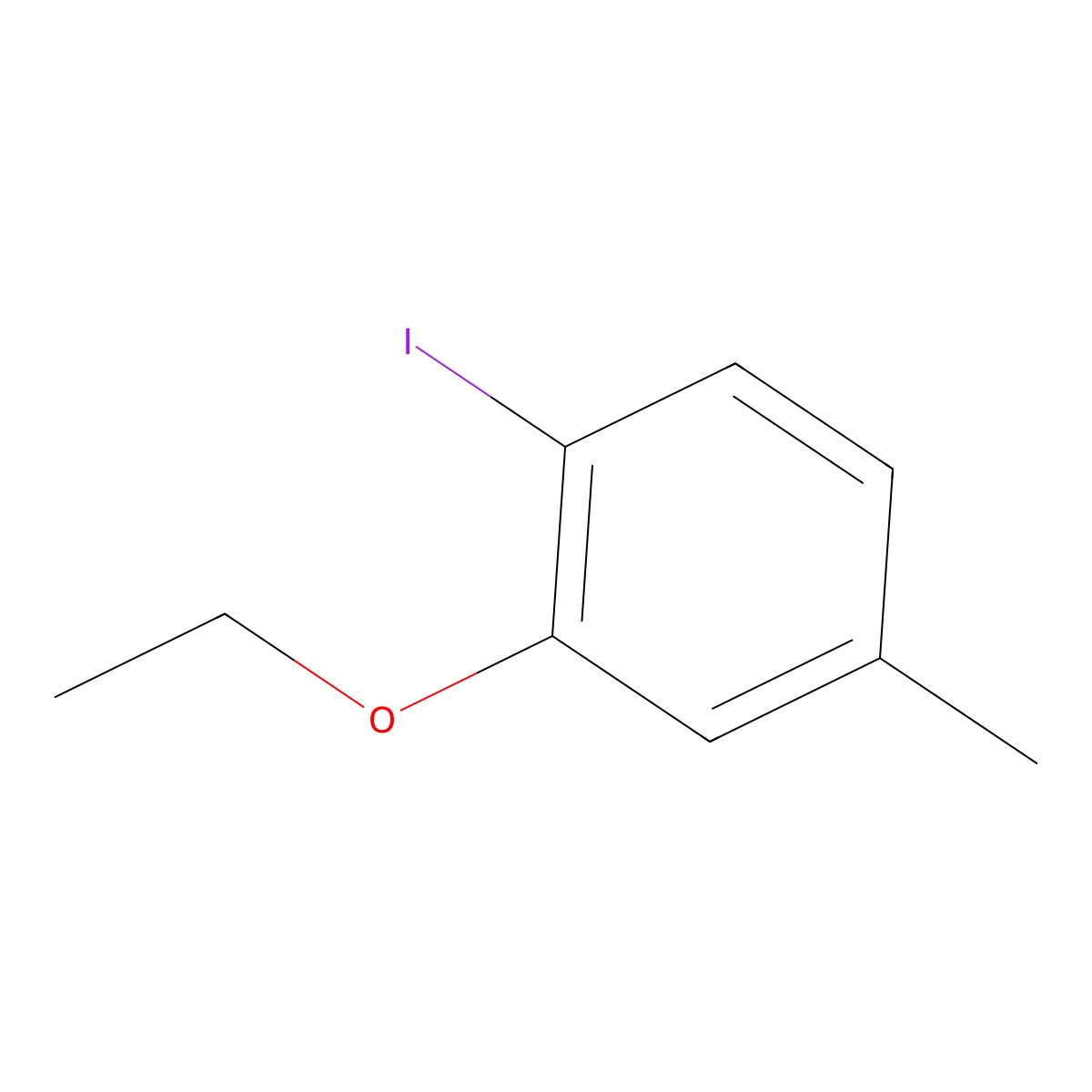 2-Ethoxy-1-iodo-4-methylbenzene molecular structure, CAS 1849313-08-1