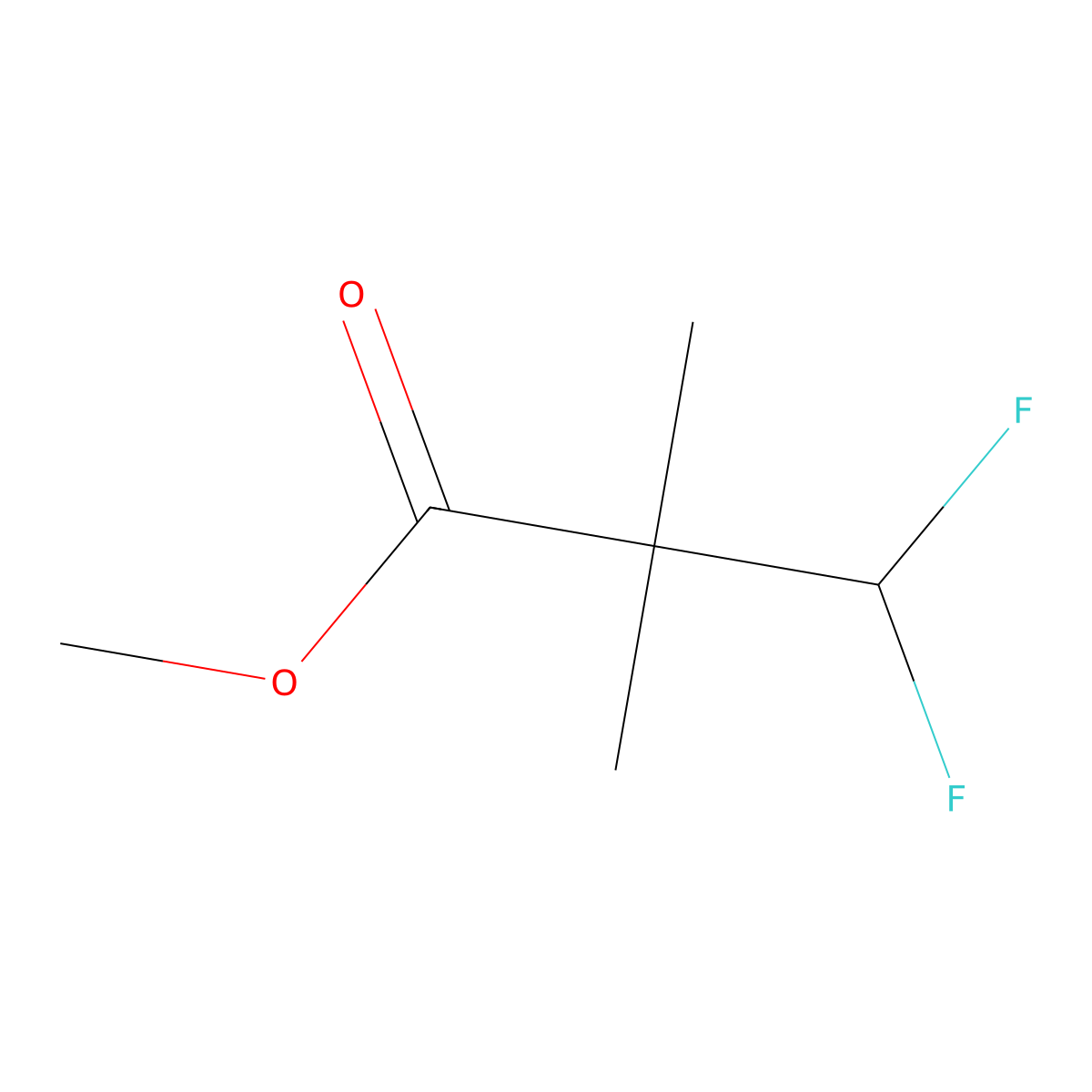 Methyl 3,3-difluoro-2,2-dimethylpropanoate molecular structure, CAS 1849313-39-8