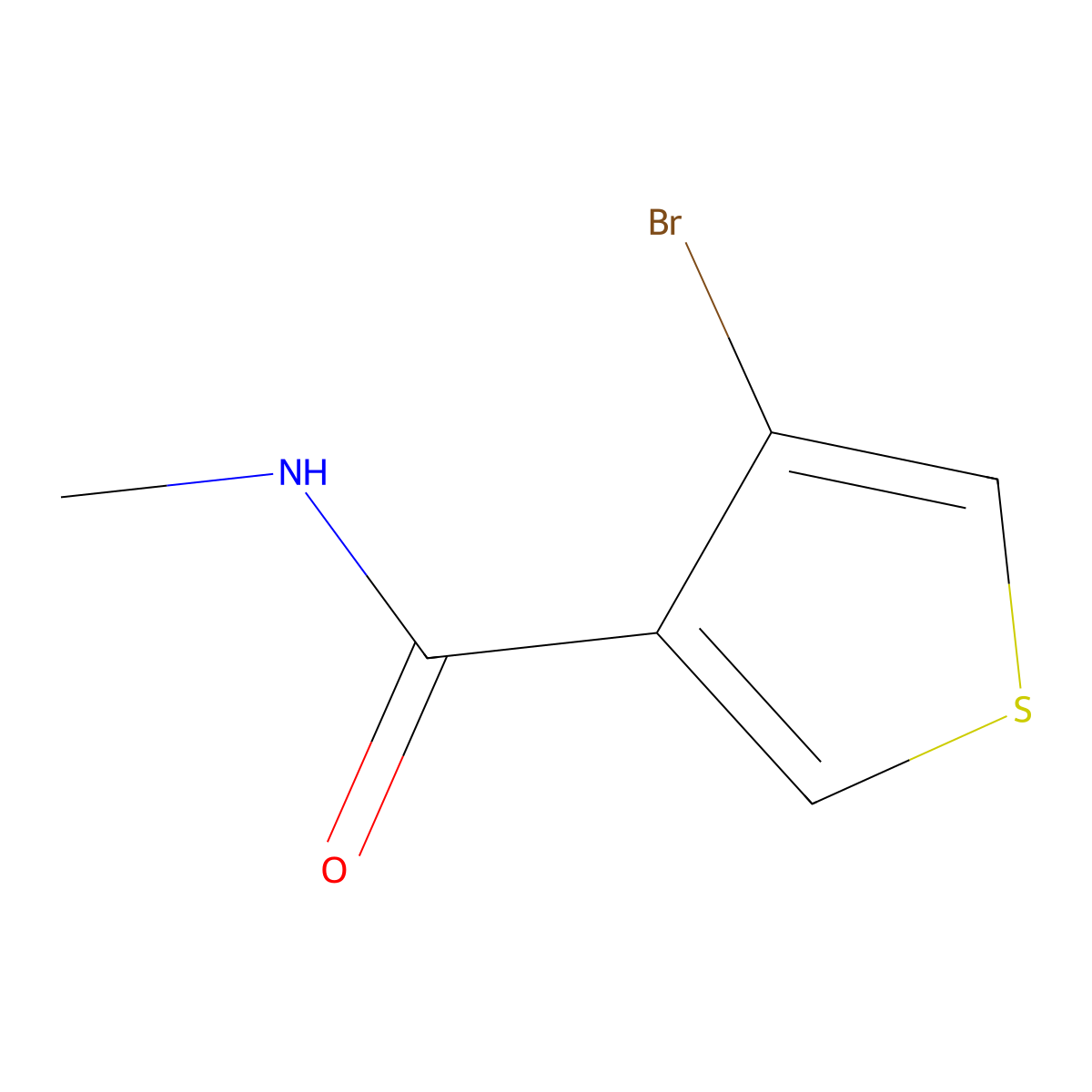 4-Bromo-N-methylthiophene-3-carboxamide molecular structure, CAS 1849313-58-1