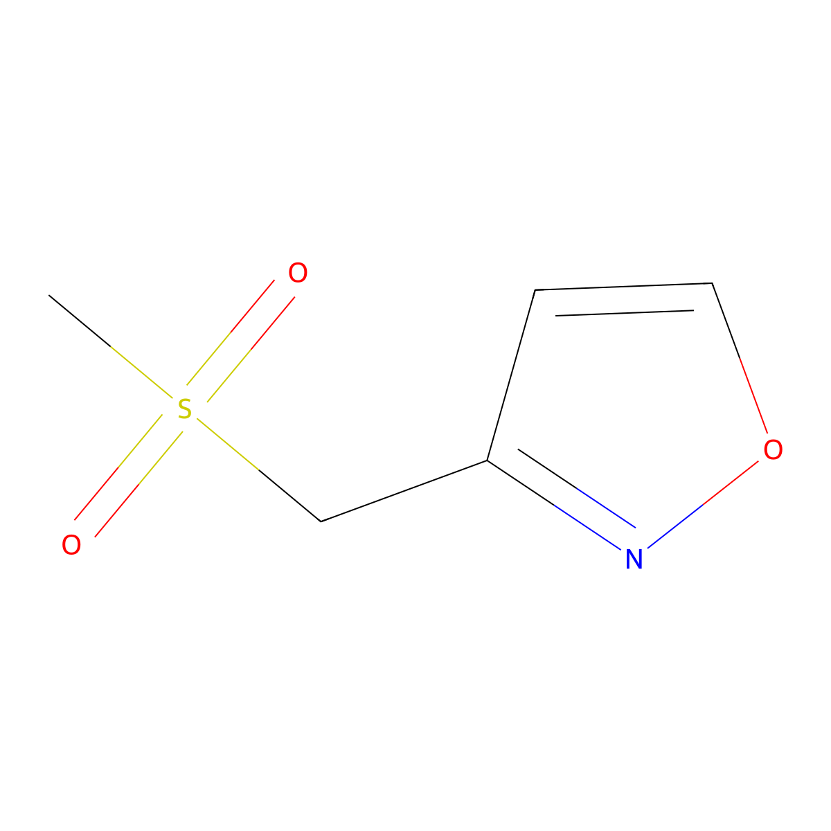 3-(Methanesulfonylmethyl)-1,2-oxazole molecular structure, CAS 1849313-67-2