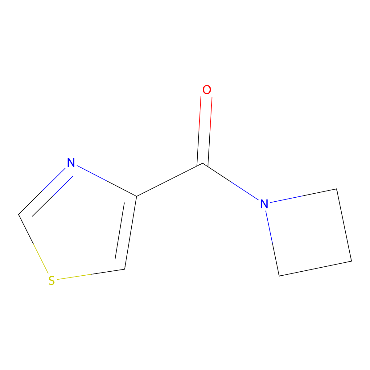 4-(Azetidine-1-carbonyl)-1,3-thiazole molecular structure, CAS 1849314-04-0