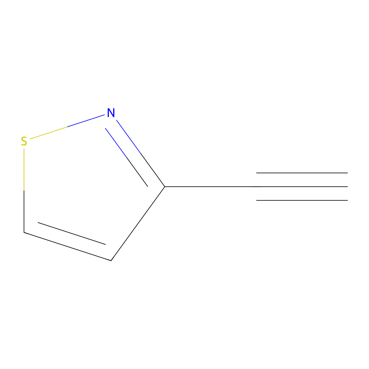 3-Ethynyl-1,2-thiazole molecular structure, CAS 1849315-38-3