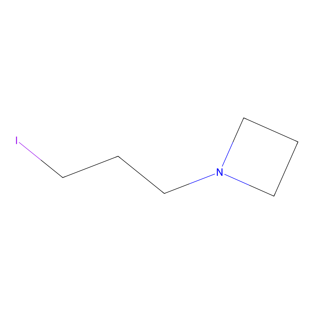 1-(3-Iodopropyl)azetidine molecular structure, CAS 1849317-13-0