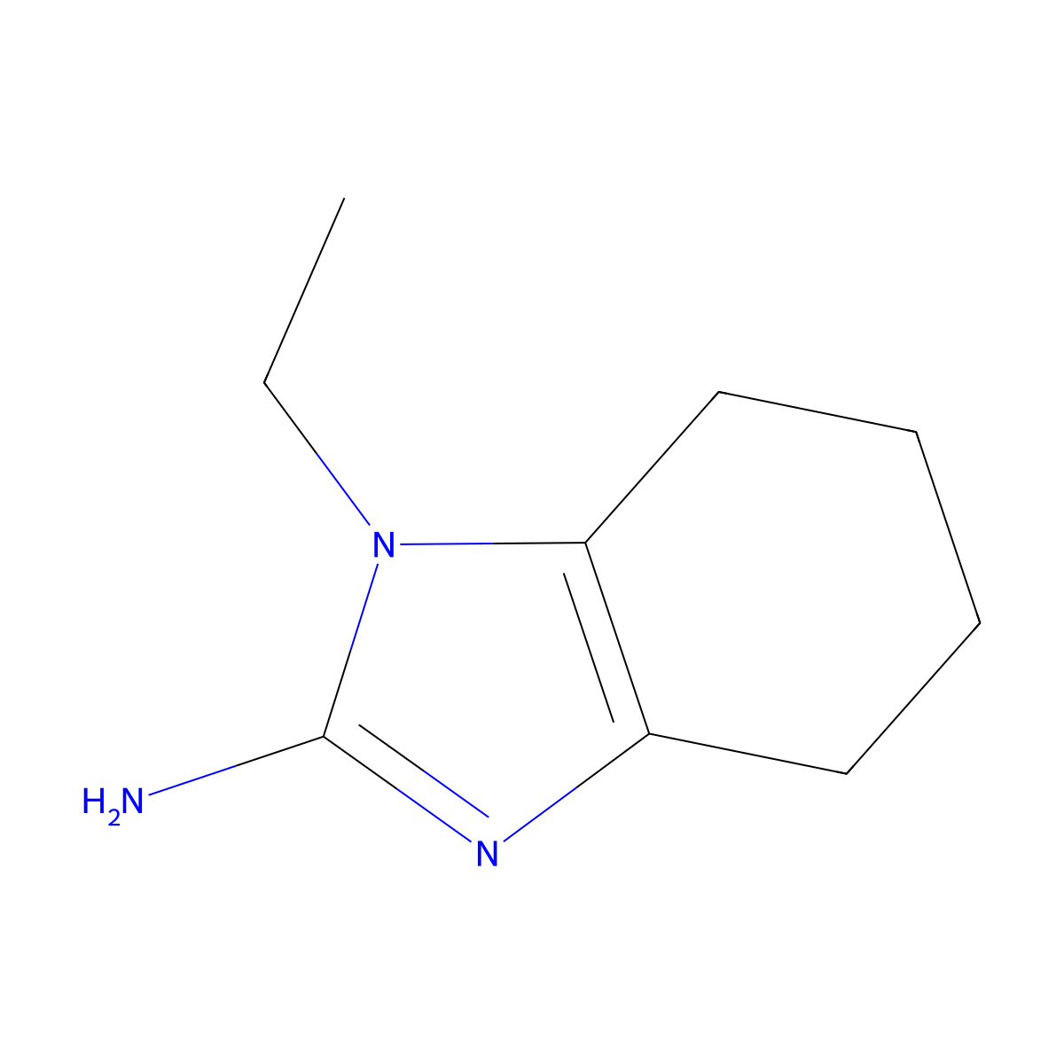 1-ethyl-4,5,6,7-tetrahydro-1H-1,3-benzodiazol-2-amine molecular structure, CAS 1849320-89-3
