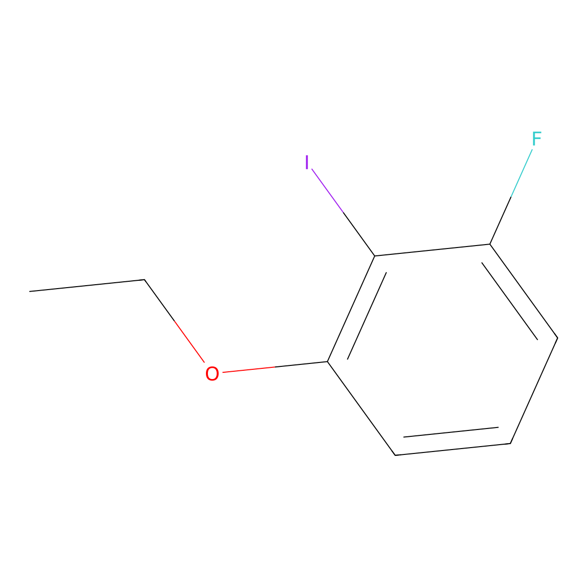 1-Ethoxy-3-fluoro-2-iodobenzene molecular structure, CAS 1849329-25-4