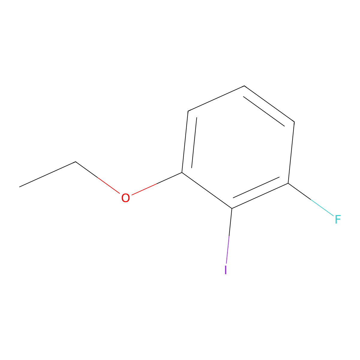 1-Ethoxy-3-fluoro-2-iodobenzene molecular structure, CAS 1849329-25-4