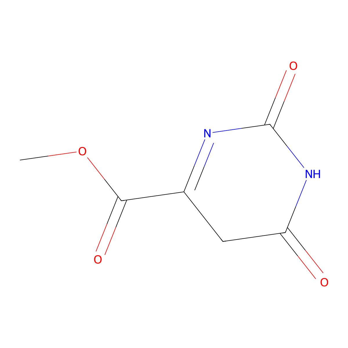 Methyl 2,6-dioxo-1,2,5,6-tetrahydropyrimidine-4-carboxylate molecular structure, CAS 1849330-33-1