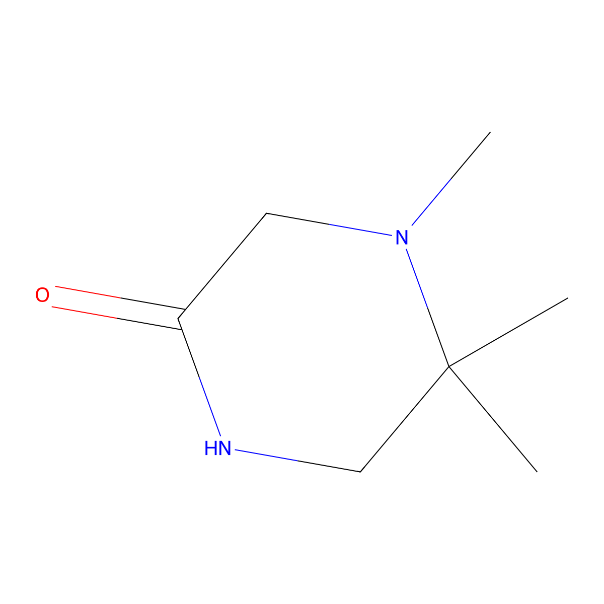4,5,5-Trimethylpiperazin-2-one molecular structure, CAS 1849330-59-1