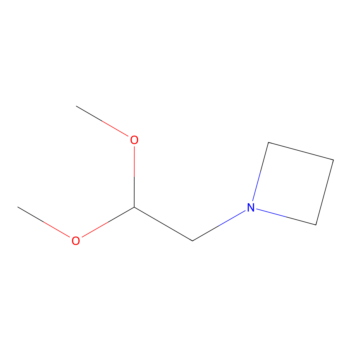 1-(2,2-Dimethoxyethyl)azetidine molecular structure, CAS 1849341-13-4