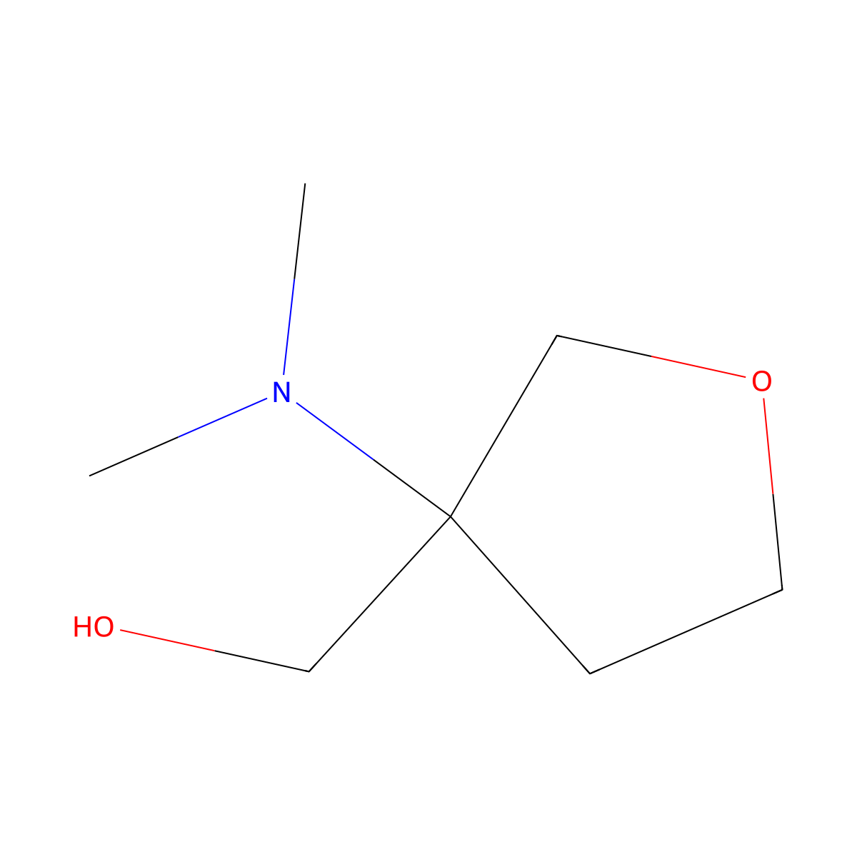 [3-(Dimethylamino)oxolan-3-yl]methanol molecular structure, CAS 1849342-13-7