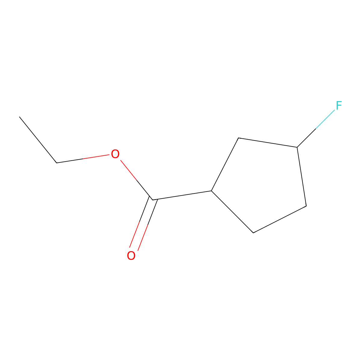 Ethyl 3-Fluorocyclopentanecarboxylate molecular structure, CAS 1849352-91-5