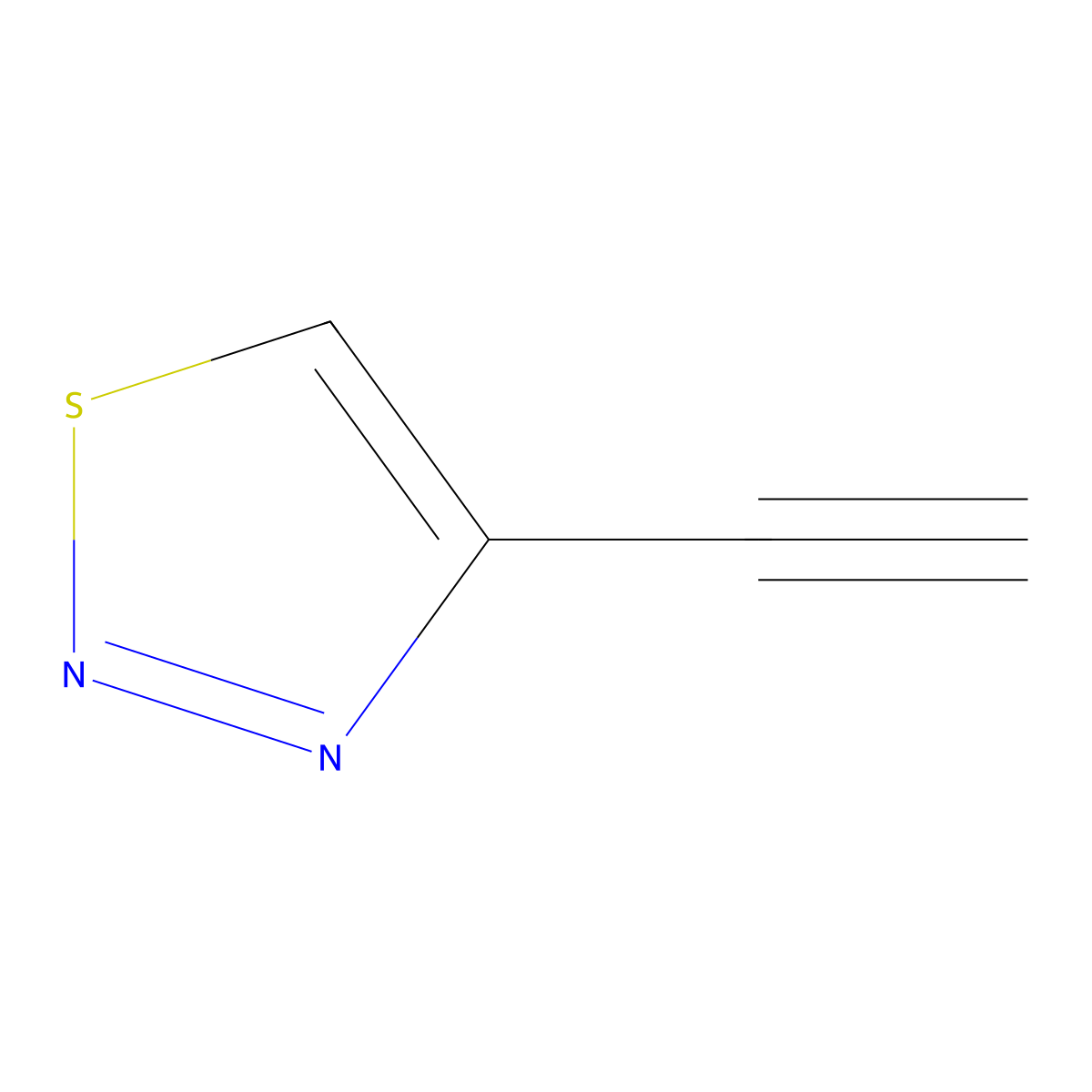 4-Ethynyl-1,2,3-thiadiazole molecular structure, CAS 1849354-05-7