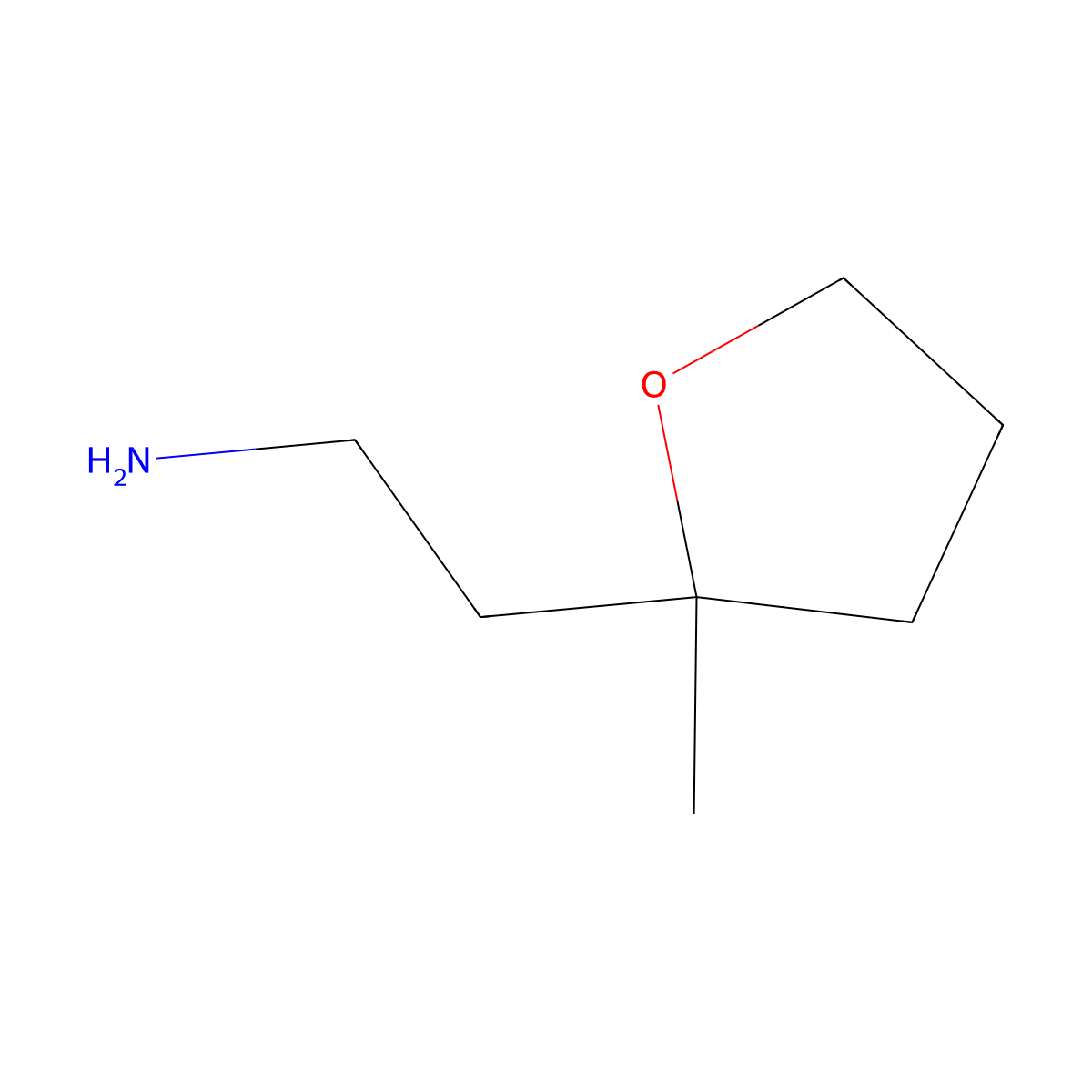 2-(2-Methyloxolan-2-yl)ethan-1-amine molecular structure, CAS 1849355-87-8