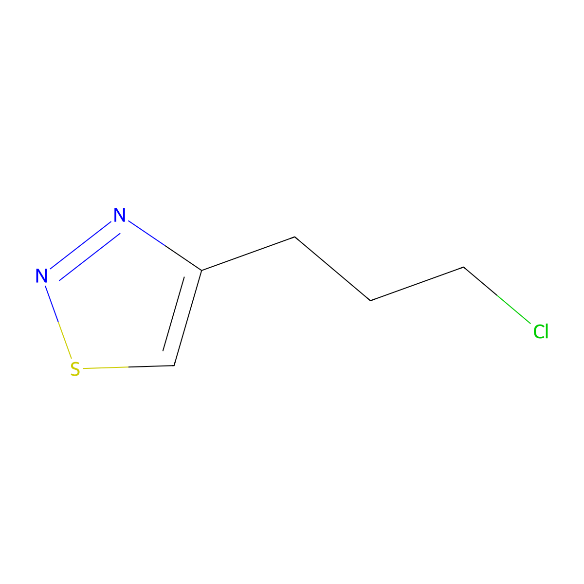 4-(3-Chloropropyl)-1,2,3-thiadiazole molecular structure, CAS 1849357-80-7