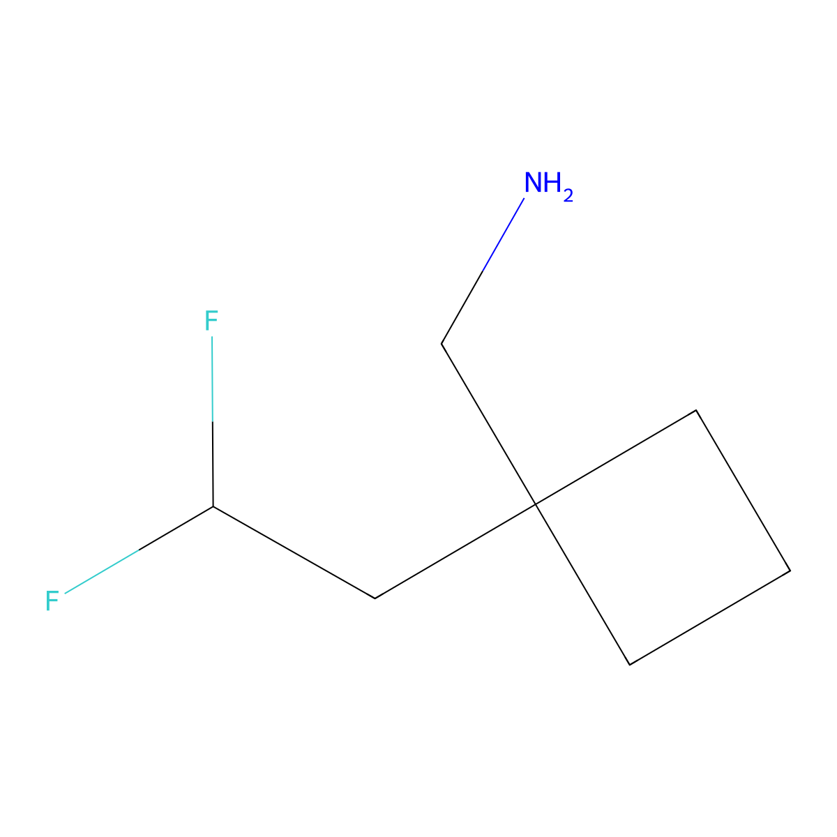 [1-(2,2-Difluoroethyl)cyclobutyl]methanamine molecular structure, CAS 1849358-02-6