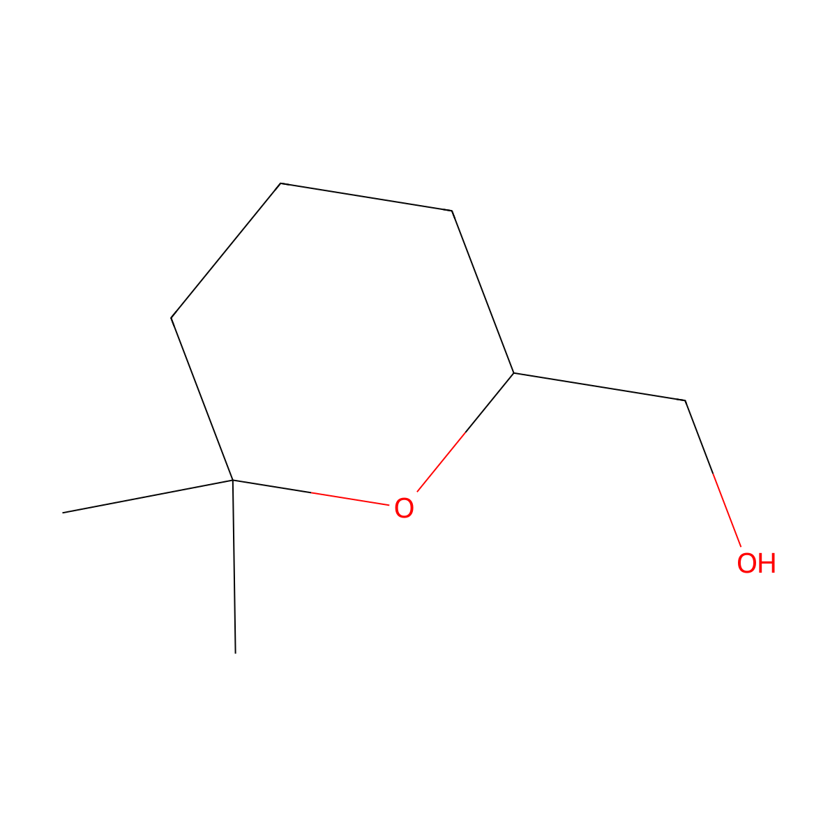 (6,6-Dimethyloxan-2-yl)methanol molecular structure, CAS 1849358-51-5