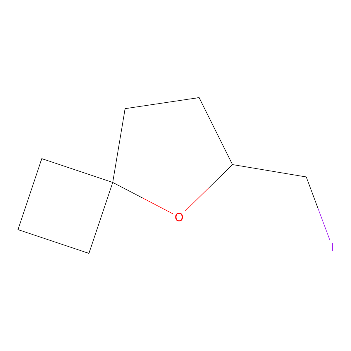 6-(Iodomethyl)-5-oxaspiro(3.4)octane molecular structure, CAS 1849359-21-2