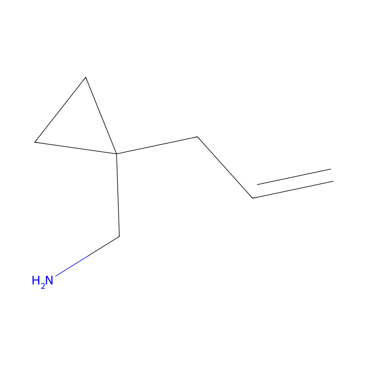 (1-Allylcyclopropyl)methanamine molecular structure, CAS 1849359-34-7