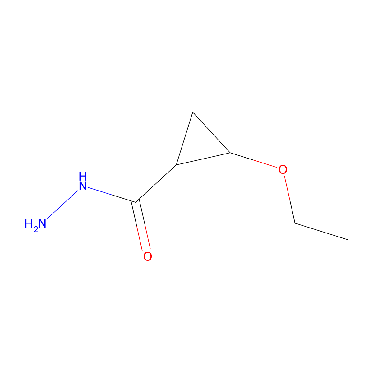 2-Ethoxycyclopropane-1-carbohydrazide molecular structure, CAS 1849366-33-1