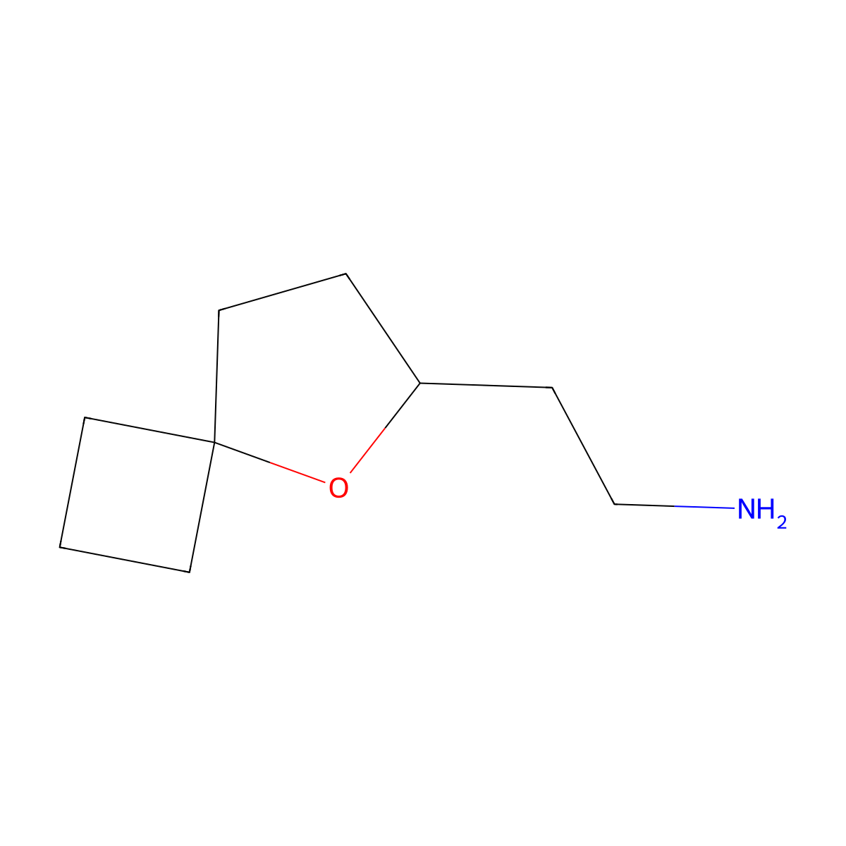 2-{5-Oxaspiro[3.4]octan-6-yl}ethan-1-amine molecular structure, CAS 1849371-61-4