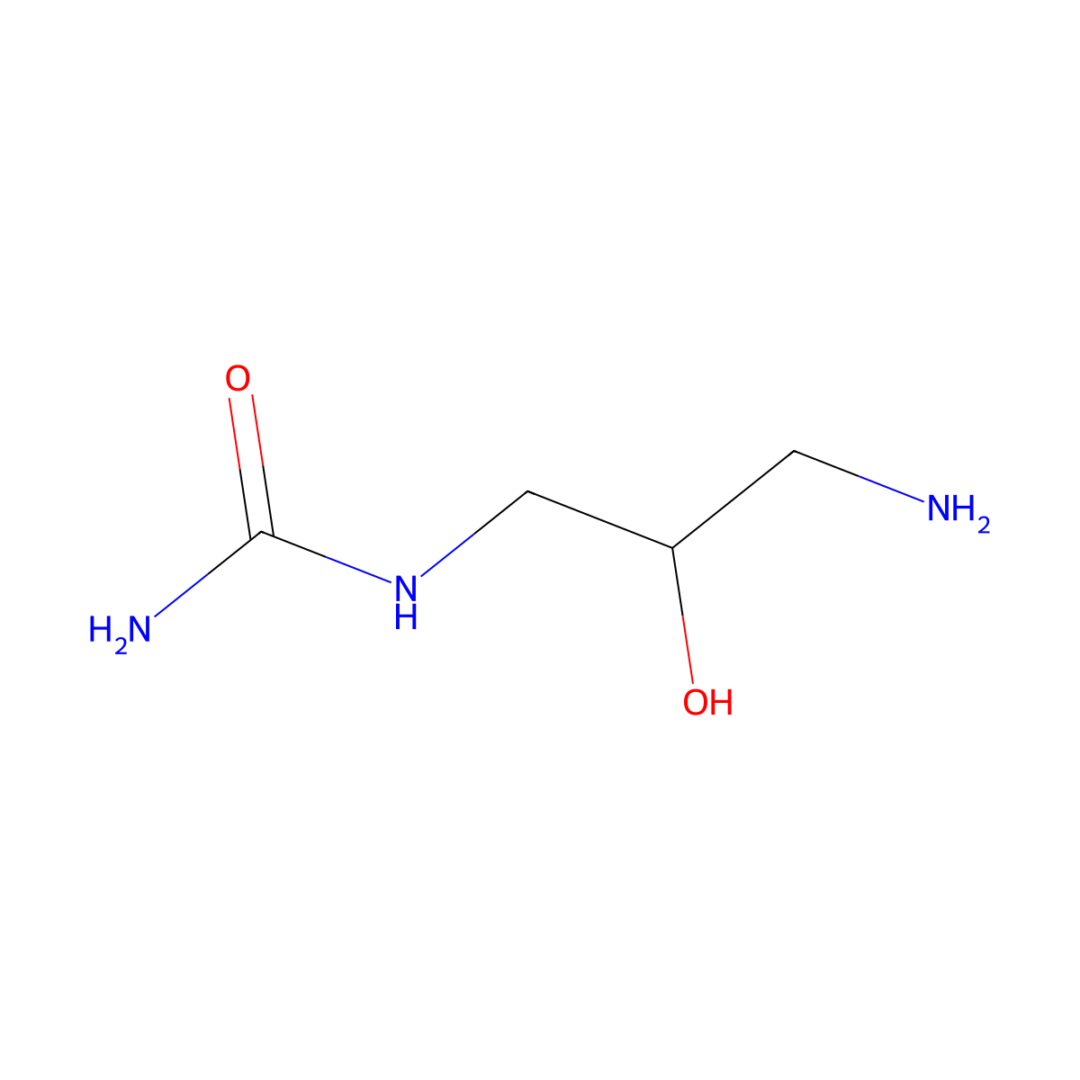 (3-Amino-2-hydroxypropyl)urea molecular structure, CAS 1849380-87-5