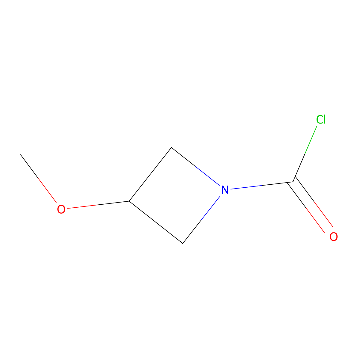 3-Methoxyazetidine-1-carbonyl chloride molecular structure, CAS 1849382-35-9