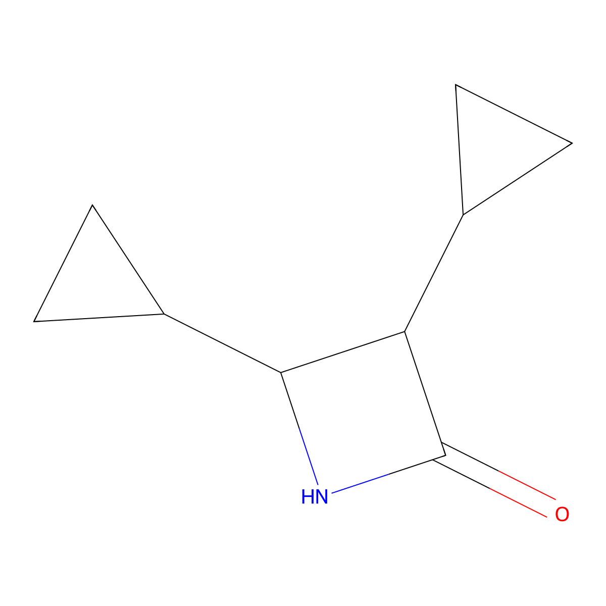 3,4-Dicyclopropylazetidin-2-one molecular structure, CAS 1849393-35-6