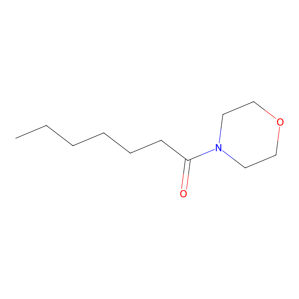 4-Heptanoylmorpholine molecular structure, CAS 18494-67-2