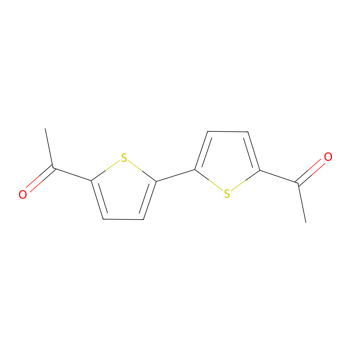 5,5'-Diacetyl-2,2'-bithiophene molecular structure, CAS 18494-73-0