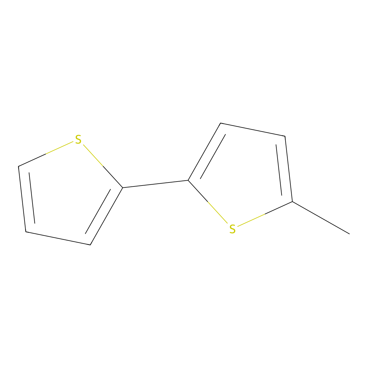 2-Methyl-5-(thiophen-2-YL)thiophene molecular structure, CAS 18494-74-1