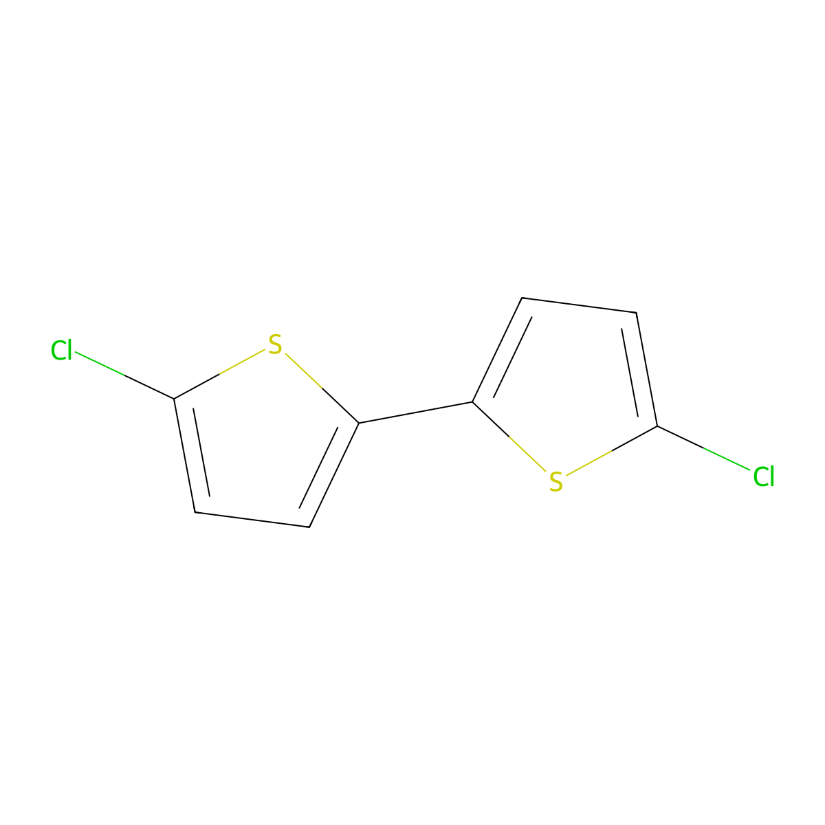 5,5'-Dichloro-2,2'-bithiophene molecular structure, CAS 18494-75-2