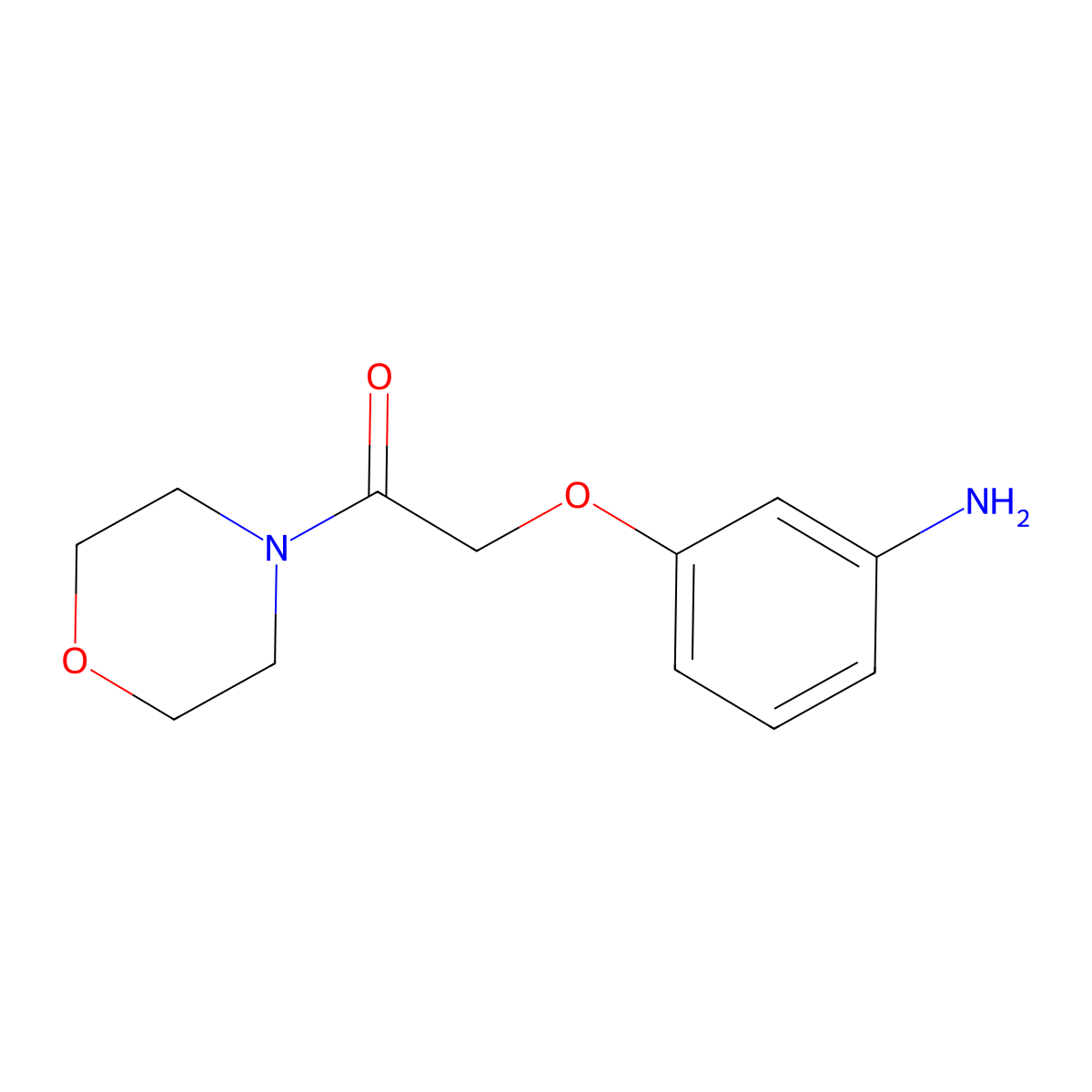 [3-(2-Morpholin-4-yl-2-oxoethoxy)phenyl]amine molecular structure, CAS 184944-87-4