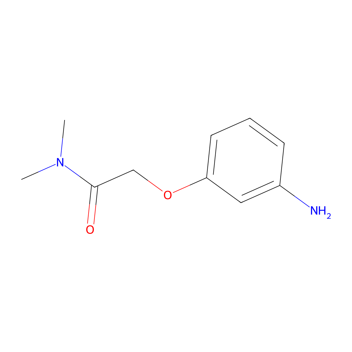 2-(3-aminophenoxy)-N,N-dimethylacetamide molecular structure, CAS 184944-88-5