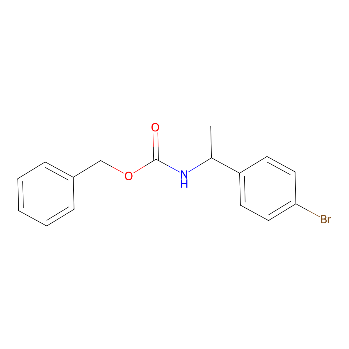 benzyl N-[(1S)-1-(4-bromophenyl)ethyl]carbamate molecular structure, CAS 1849445-98-2