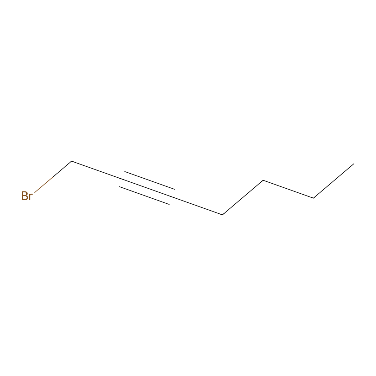 1-Bromohept-2-yne molecular structure, CAS 18495-26-6