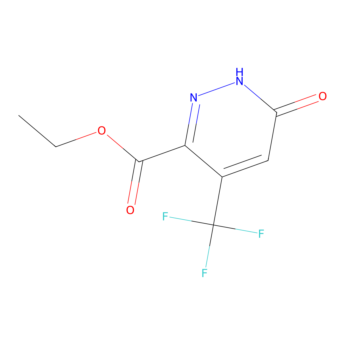 Ethyl 6-oxo-4-(trifluoromethyl)hexahydropyridazine-3-carboxylate molecular structure, CAS 184956-73-8
