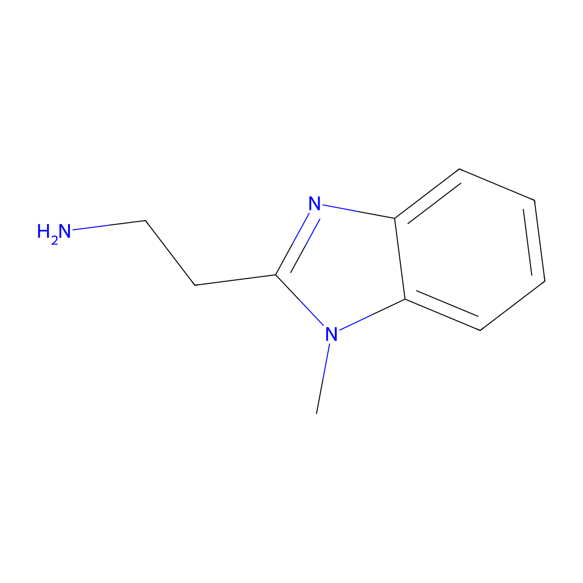 2-(1-Methyl-1H-benzoimidazol-2-yl)-ethylamine molecular structure, CAS 184959-13-5