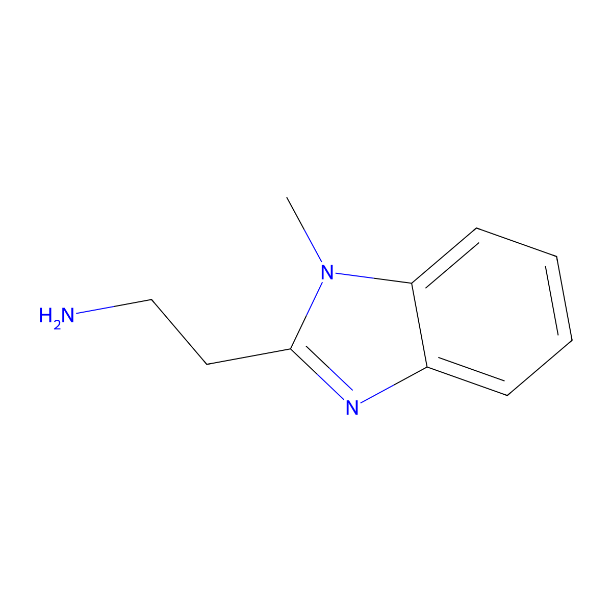 2-(1-Methyl-1H-benzoimidazol-2-yl)-ethylamine molecular structure, CAS 184959-13-5