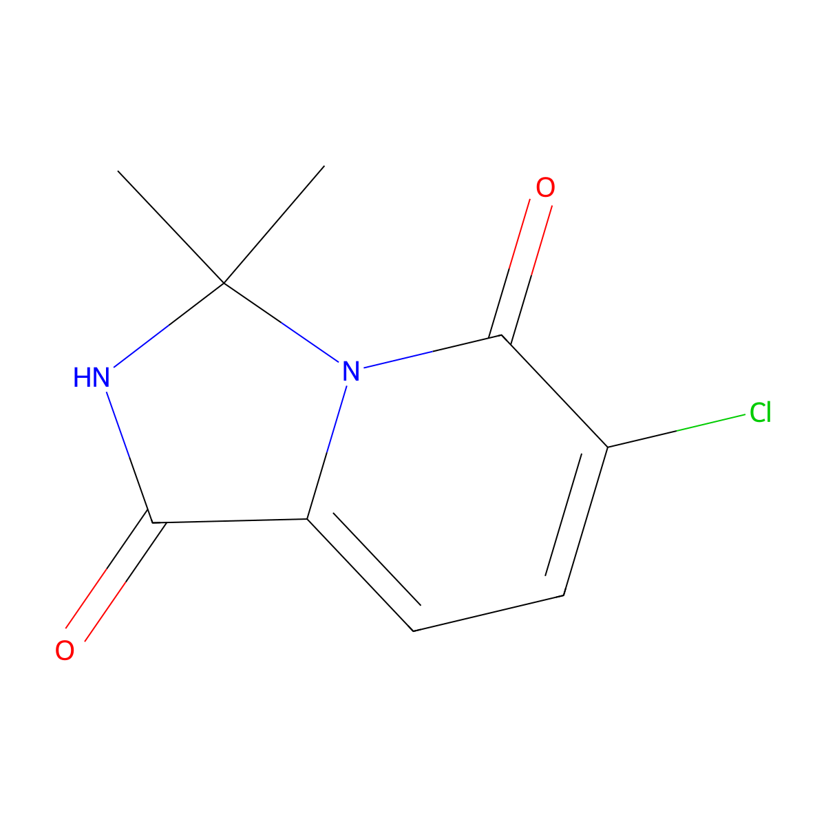 6-Chloro-3,3-dimethyl-2,3-dihydroimidazo[1,5-a]pyridine-1,5-dione molecular structure, CAS 1849591-66-7