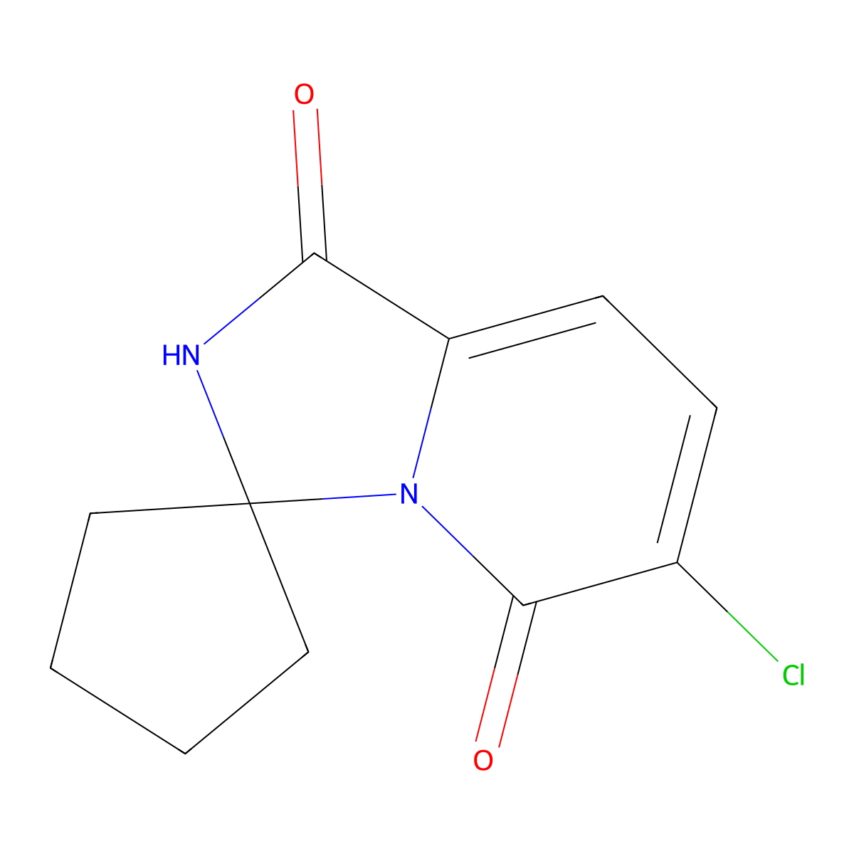 6'-Chloro-1'H-spiro[cyclopentane-1,3'-imidazo[1,5-a]pyridine]-1',5'(2'H)-dione molecular structure, CAS 1849591-70-3