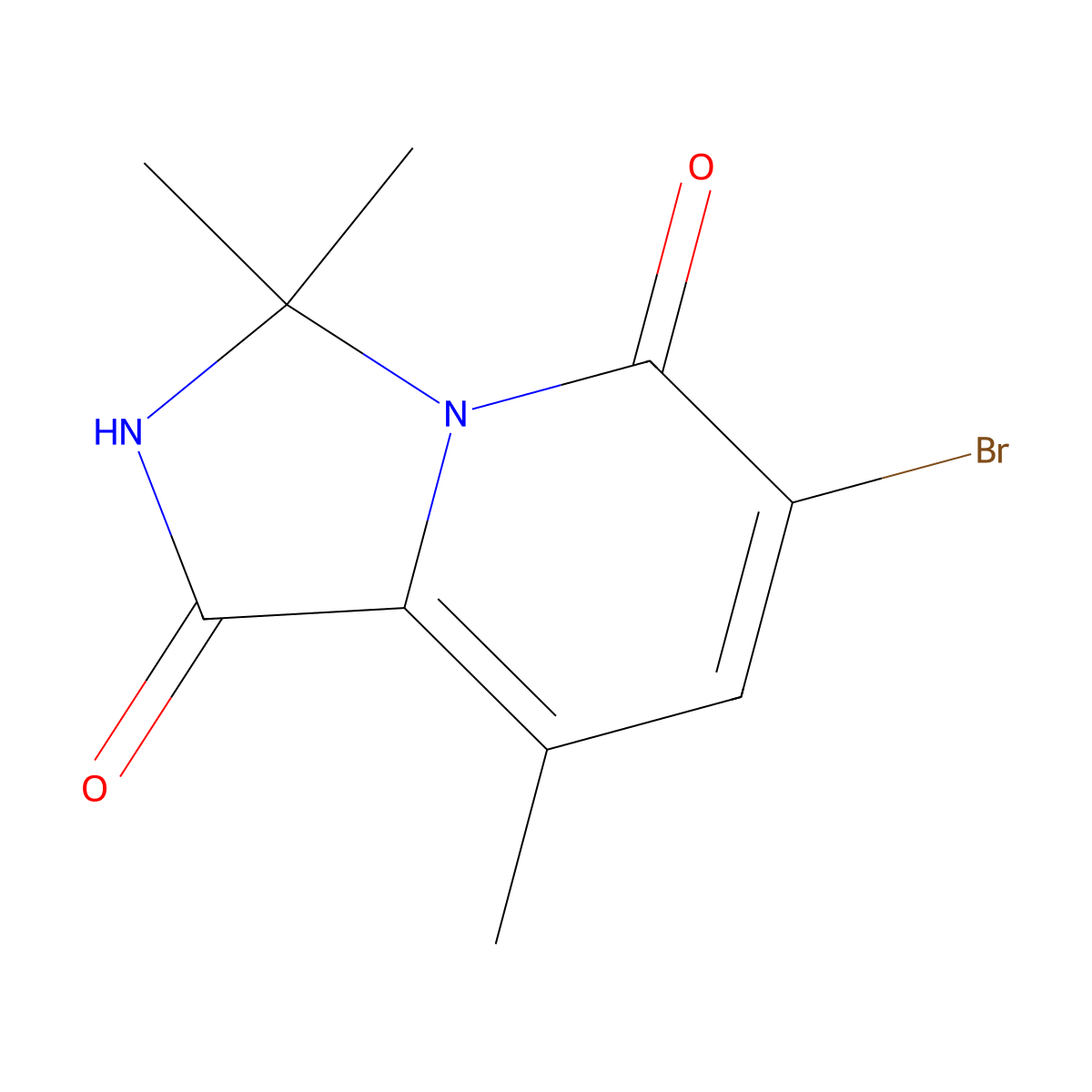 6-Bromo-3,3,8-trimethyl-2,3-dihydroimidazo[1,5-a]pyridine-1,5-dione molecular structure, CAS 1849594-92-8