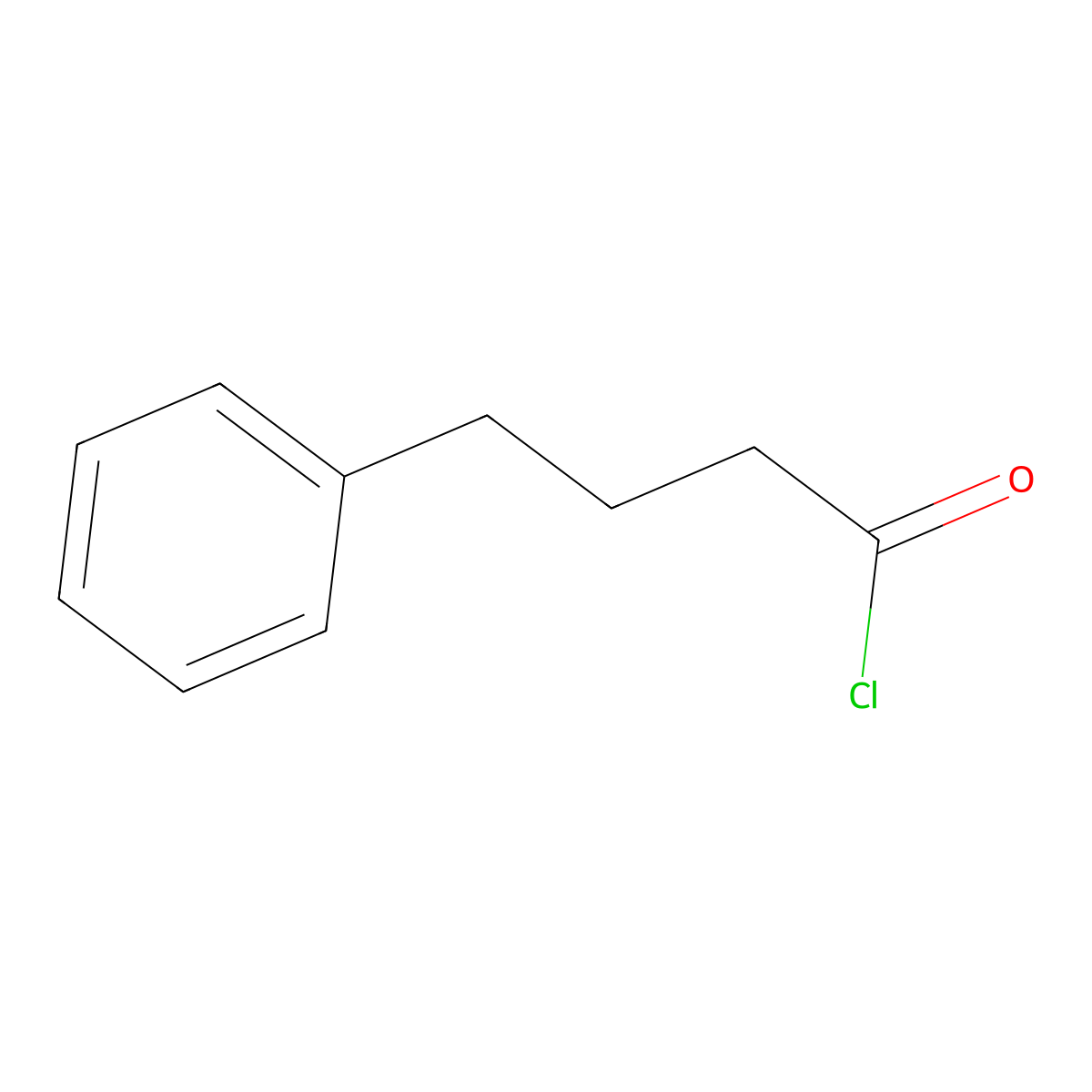 4-Phenylbutanoyl Chloride molecular structure, CAS 18496-54-3