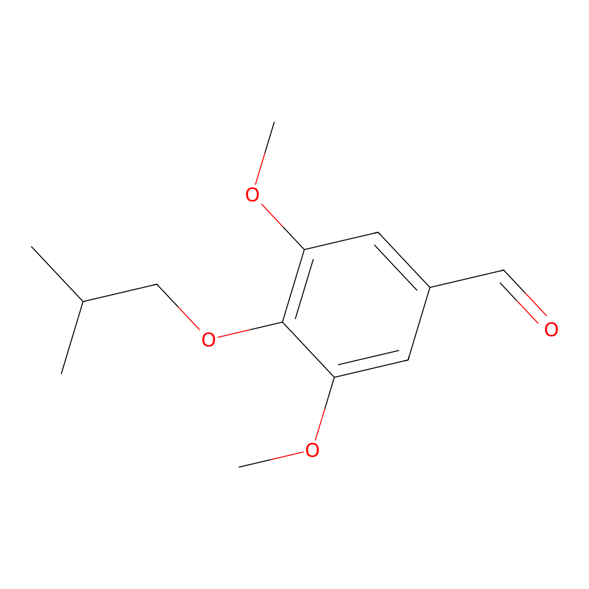 3,5-Dimethoxy-4-(2-methylpropoxy)benzaldehyde molecular structure, CAS 184963-85-7