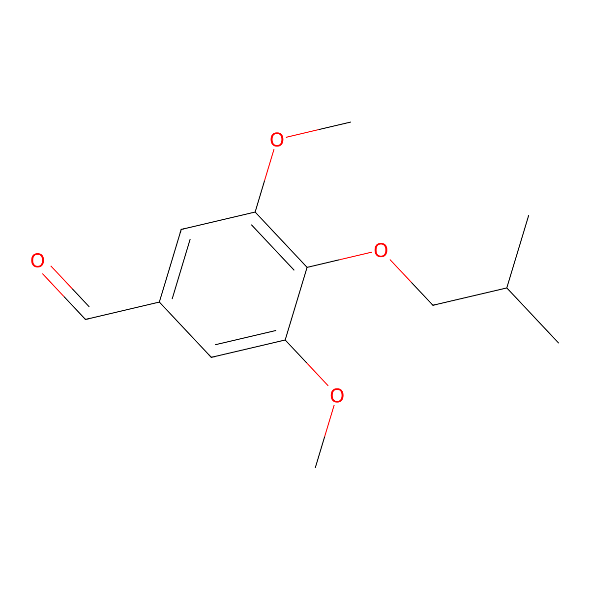 3,5-Dimethoxy-4-(2-methylpropoxy)benzaldehyde molecular structure, CAS 184963-85-7