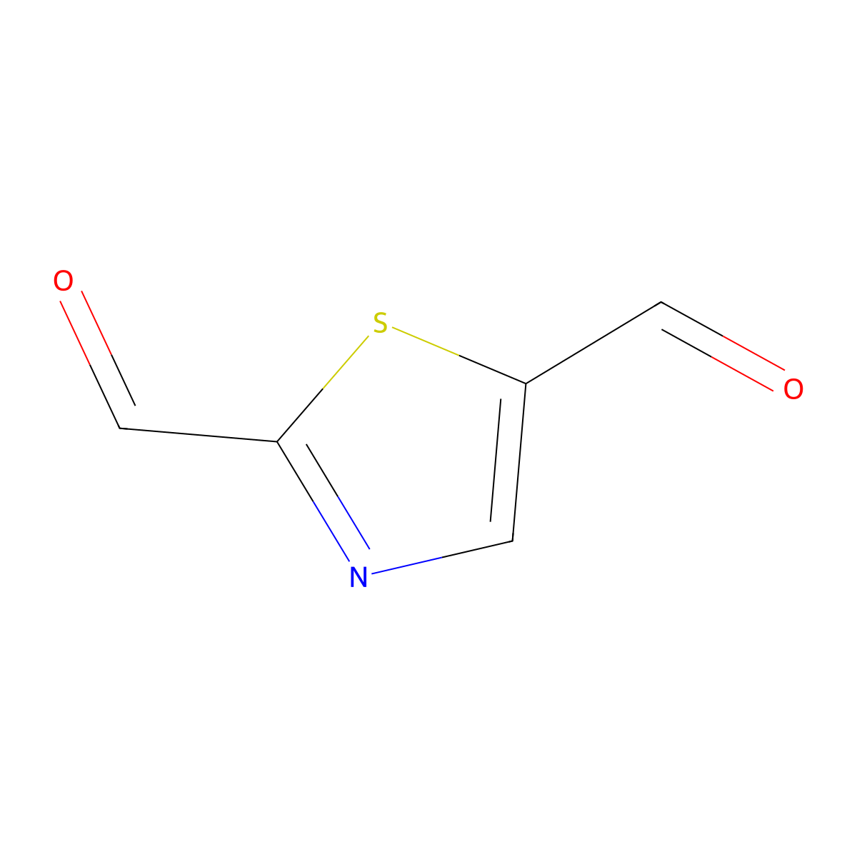 1,3-Thiazole-2,5-dicarbaldehyde molecular structure, CAS 1849668-89-8