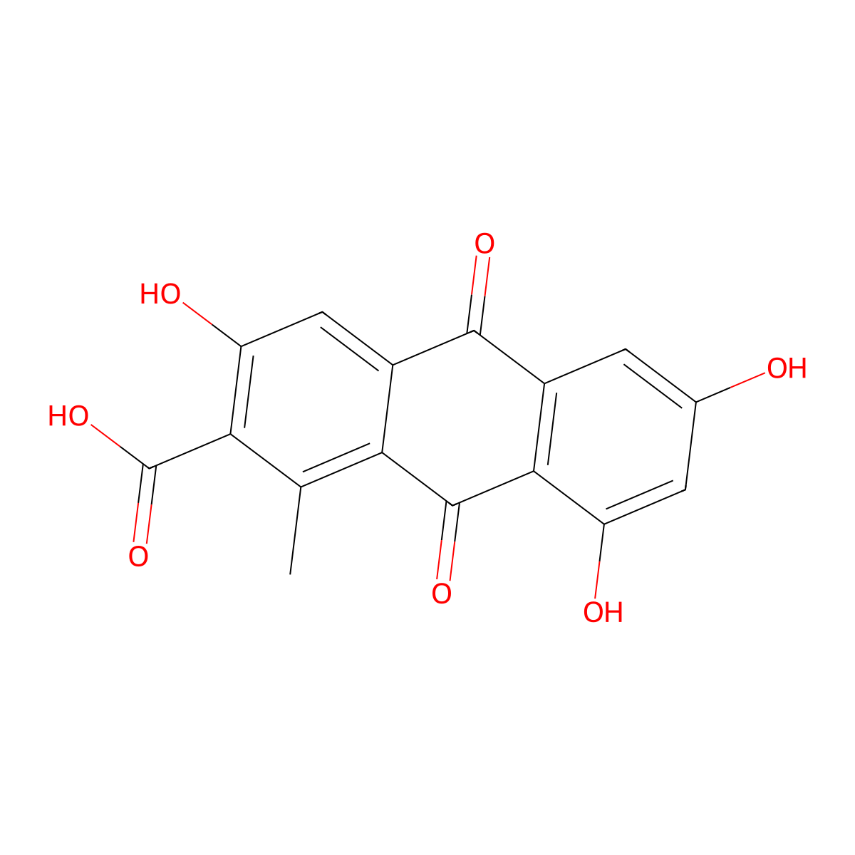 Laccaic acid D molecular structure, CAS 18499-84-8