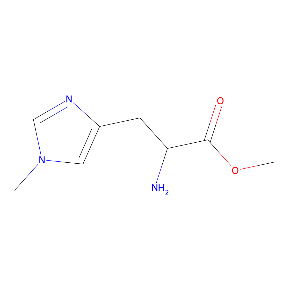 Methyl Nt-methylhistidinate molecular structure, CAS 1849966-08-0