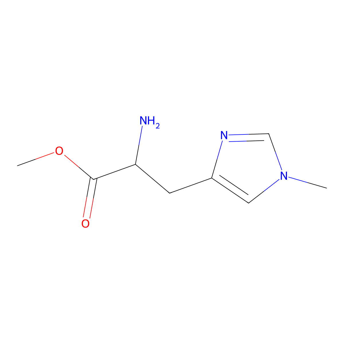 Methyl Nt-methylhistidinate molecular structure, CAS 1849966-08-0