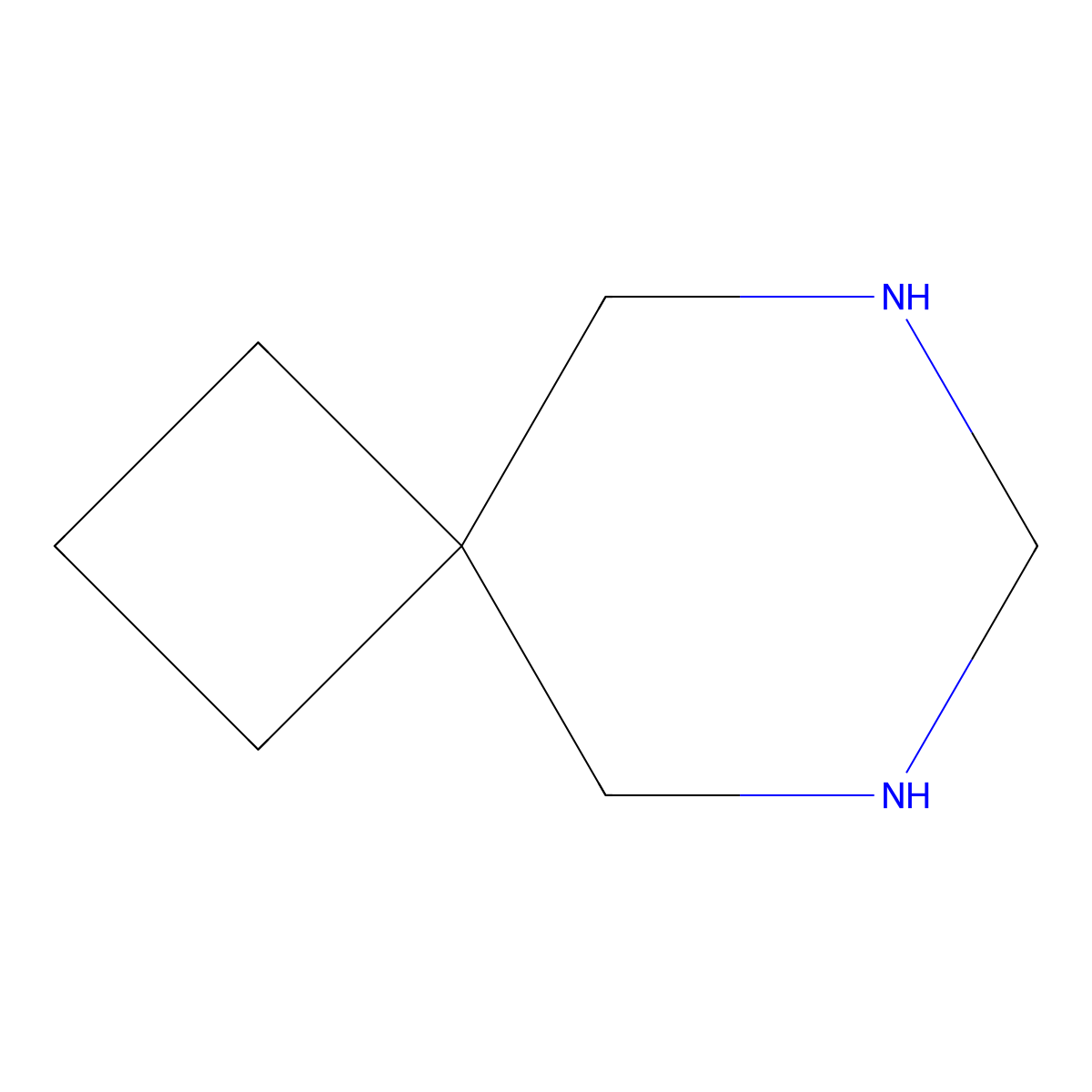 6,8-Diazaspiro[3.5]nonane molecular structure, CAS 185-04-6